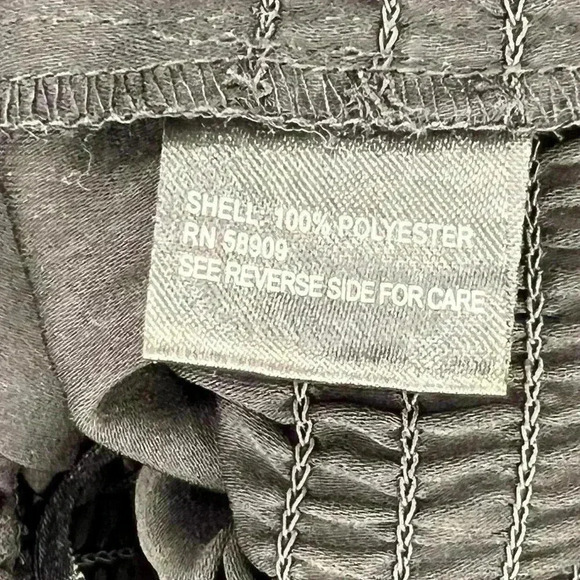 NWT GIANNI BINI WOVEN CANYON Black Quarter Sleeve Top W/ruched Waistband SZ SM - Picture 6 of 7